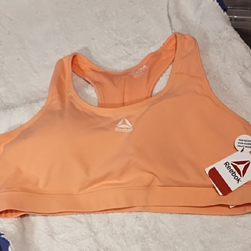 Reebok Vibrant Orange Sports Bra